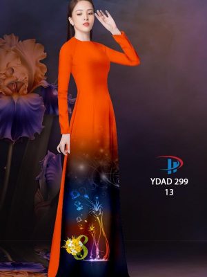 Vải Áo Dài Hoa In 3D AD YDAD299 32